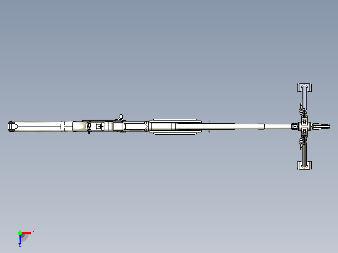 手枪左轮冲锋枪老式狙击步枪设计3D图纸bar-m1912a2-1 2 STP俯视图