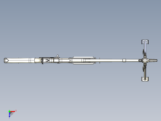 手枪左轮冲锋枪老式狙击步枪设计3D图纸bar-m1912a2-1 2 STP俯视缩略图