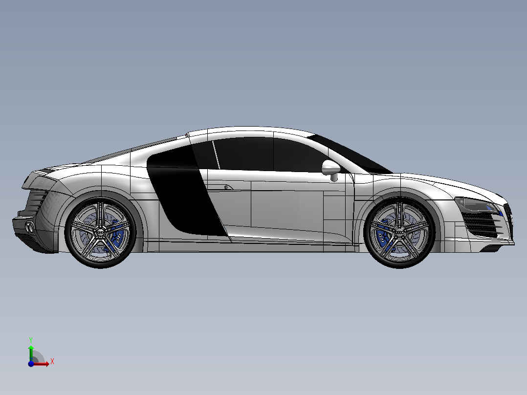 奥迪AUDI R8前视图