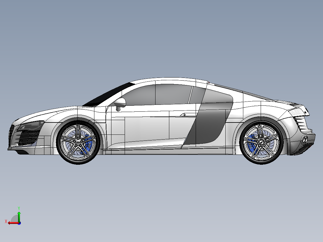 奥迪AUDI R8后视图