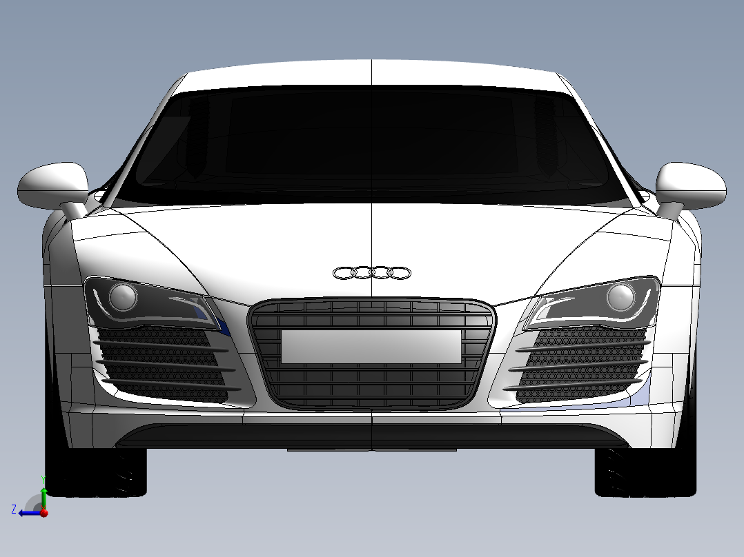 奥迪AUDI R8右视图