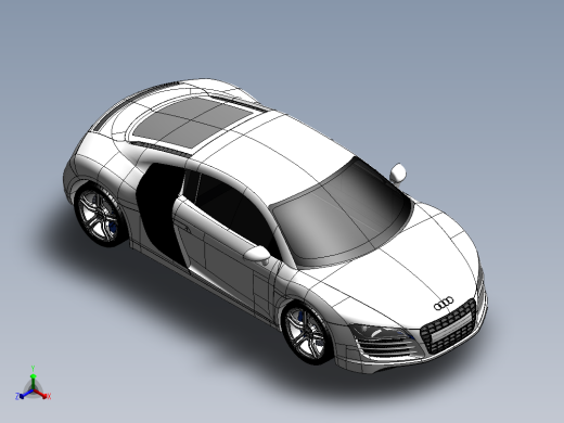 奥迪AUDI R8正等轴测缩略图