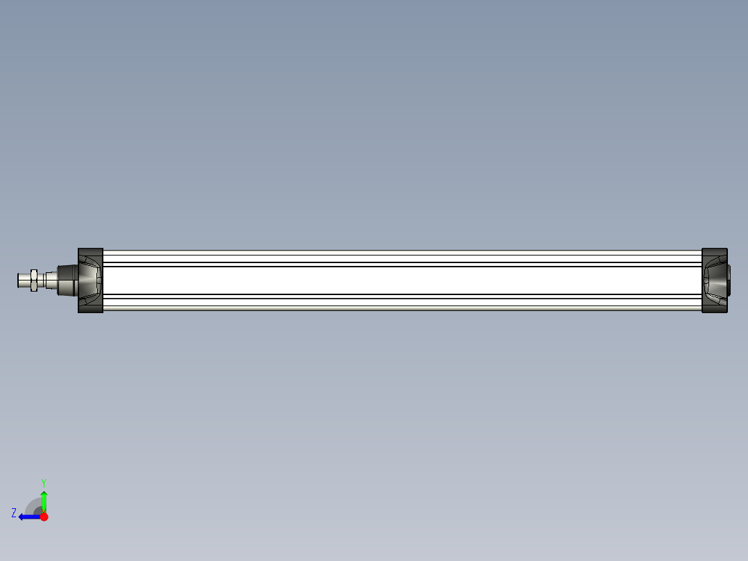 80x800气动活塞右视图