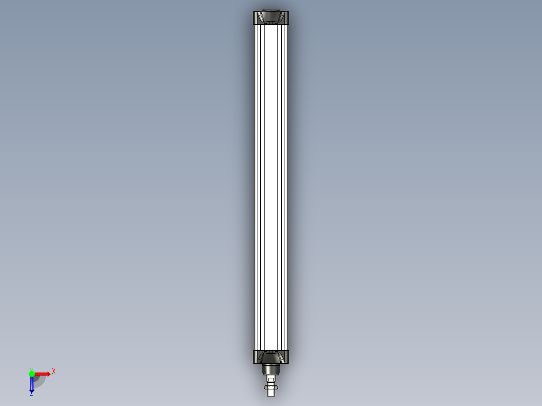 80x800气动活塞俯视图