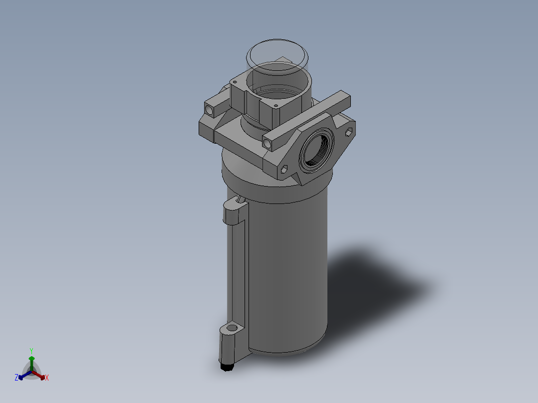 QYWC-L15油雾器正等轴测图