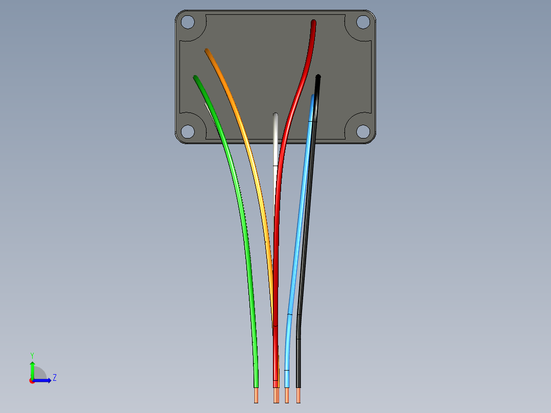 离合器制动控制器左视图