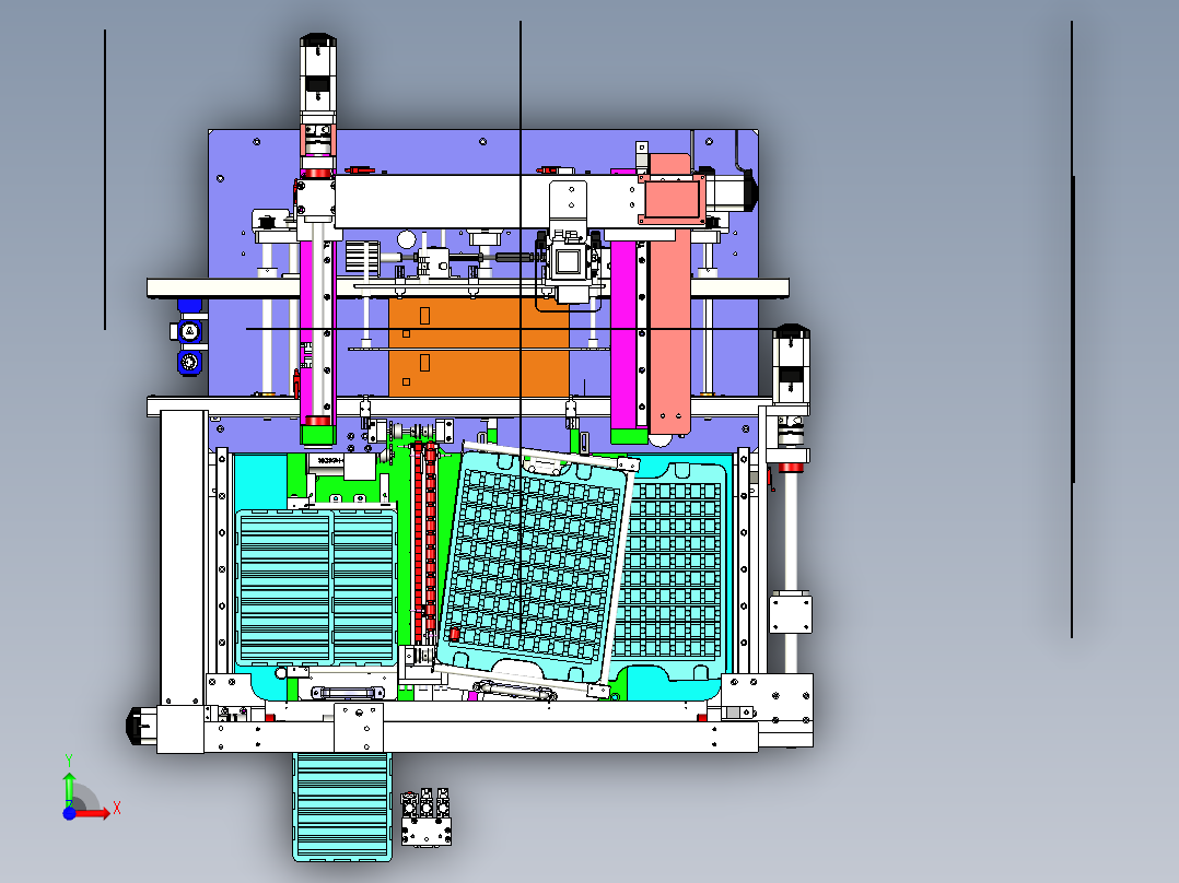 自动取料插件机 贴片机前视图