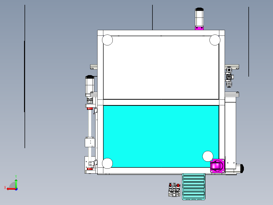 自动取料插件机 贴片机后视图