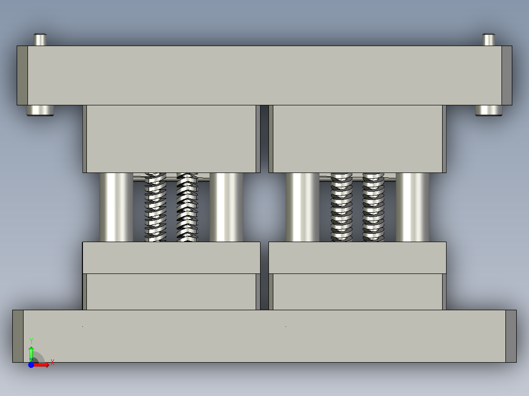 极耳裁切模具前视图