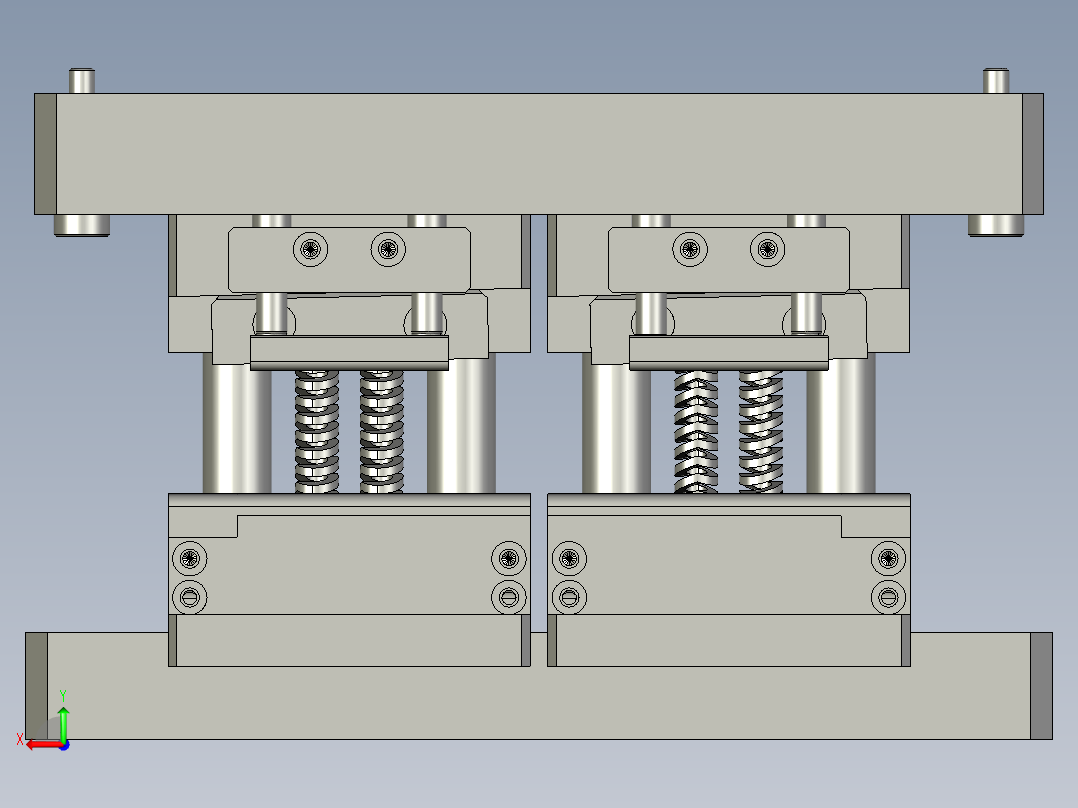 极耳裁切模具后视图