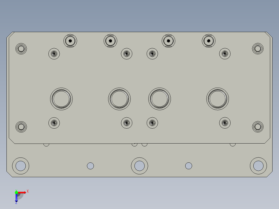 极耳裁切模具俯视图
