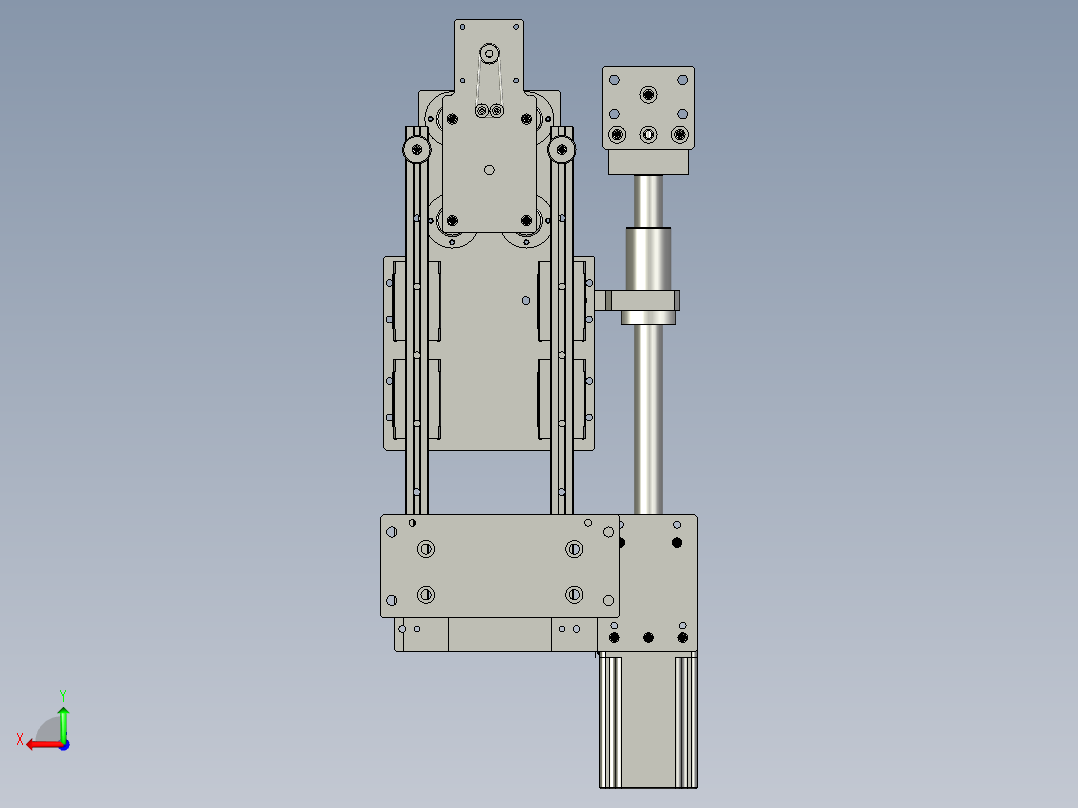 CC000M4锁螺丝机构后视图
