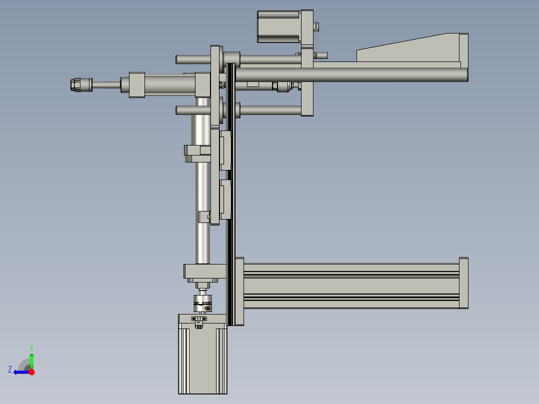 CC000M4锁螺丝机构右视图