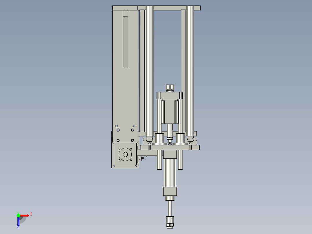 CC000M4锁螺丝机构俯视图