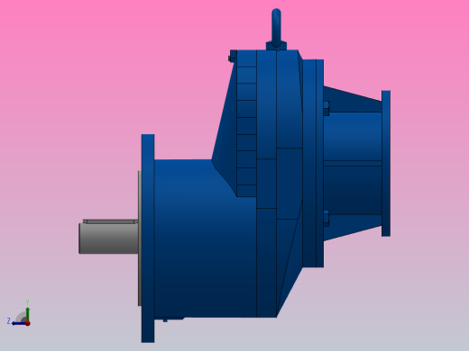 RXF77ZP斜齿轮减速机RXF77-1.6-M1-P63-Φ200右视缩略图