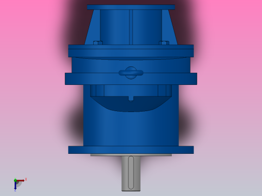 RXF77ZP斜齿轮减速机RXF77-1.6-M1-P63-Φ200俯视缩略图
