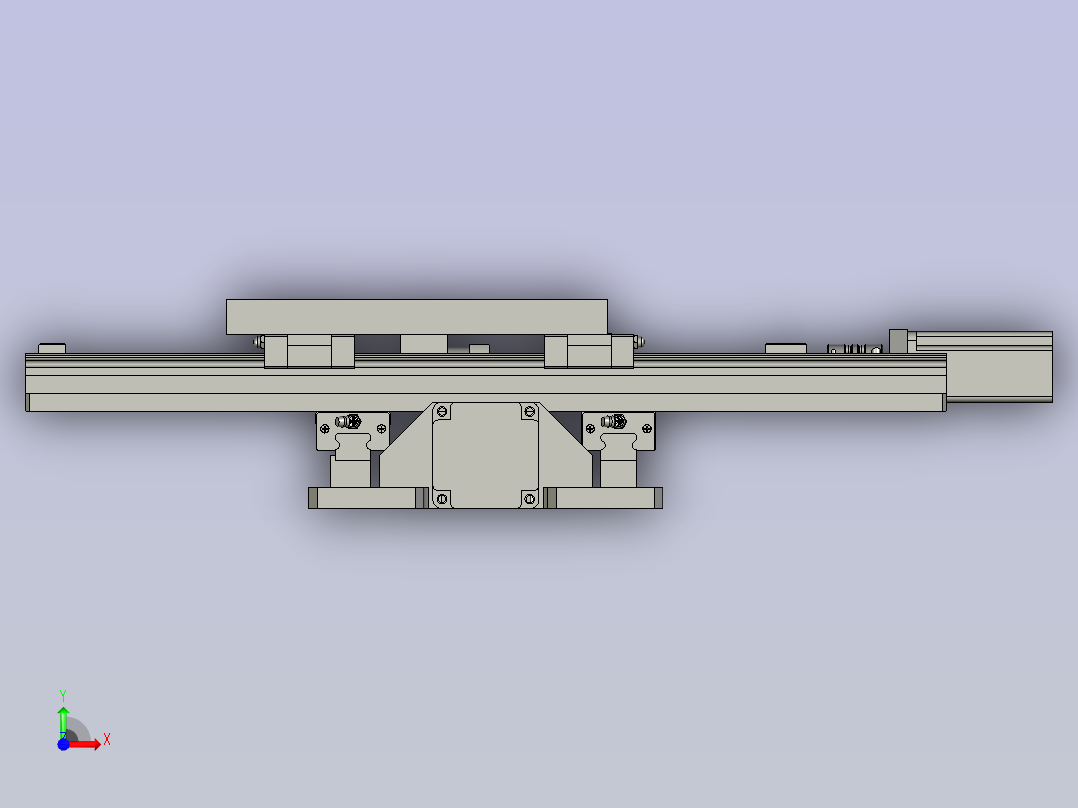 X-Y滑台装配图前视图