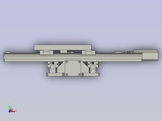 X-Y滑台装配图前视缩略图