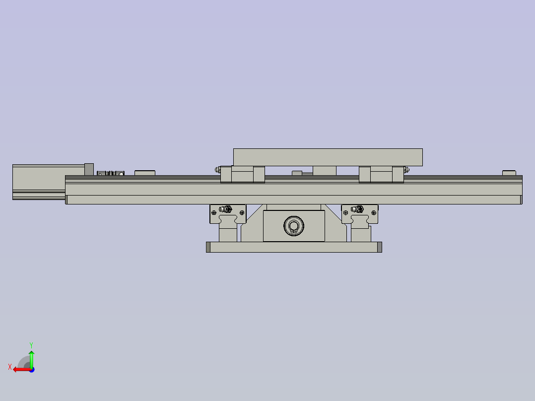 X-Y滑台装配图后视图