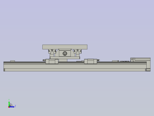 X-Y滑台装配图左视缩略图