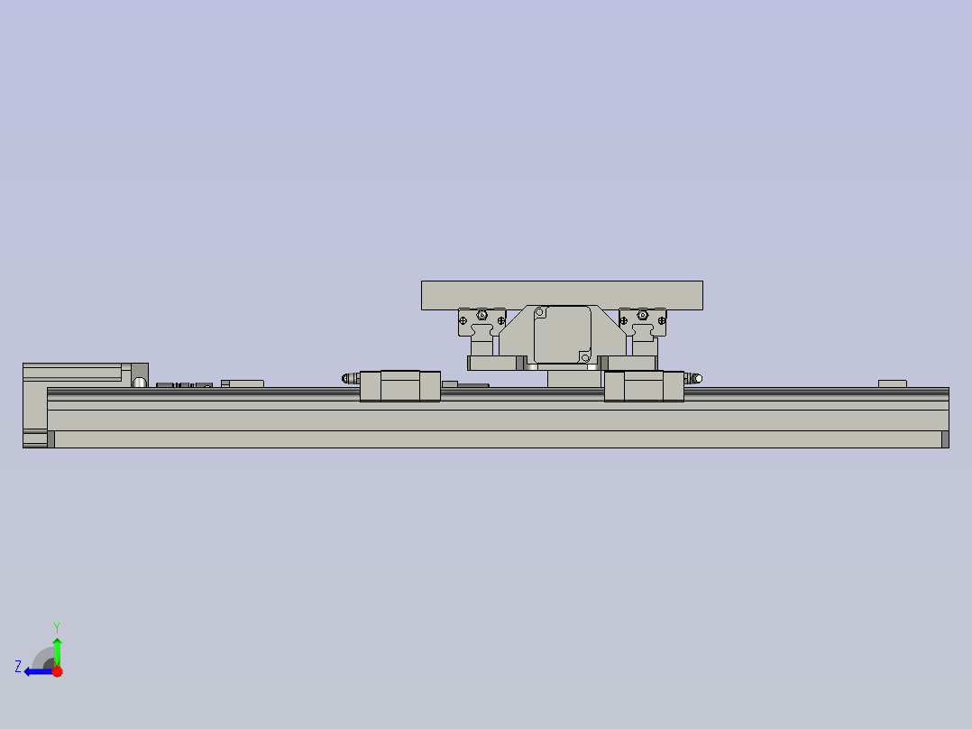 X-Y滑台装配图右视图