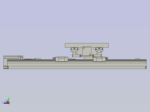 X-Y滑台装配图右视缩略图