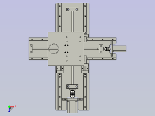 X-Y滑台装配图俯视缩略图
