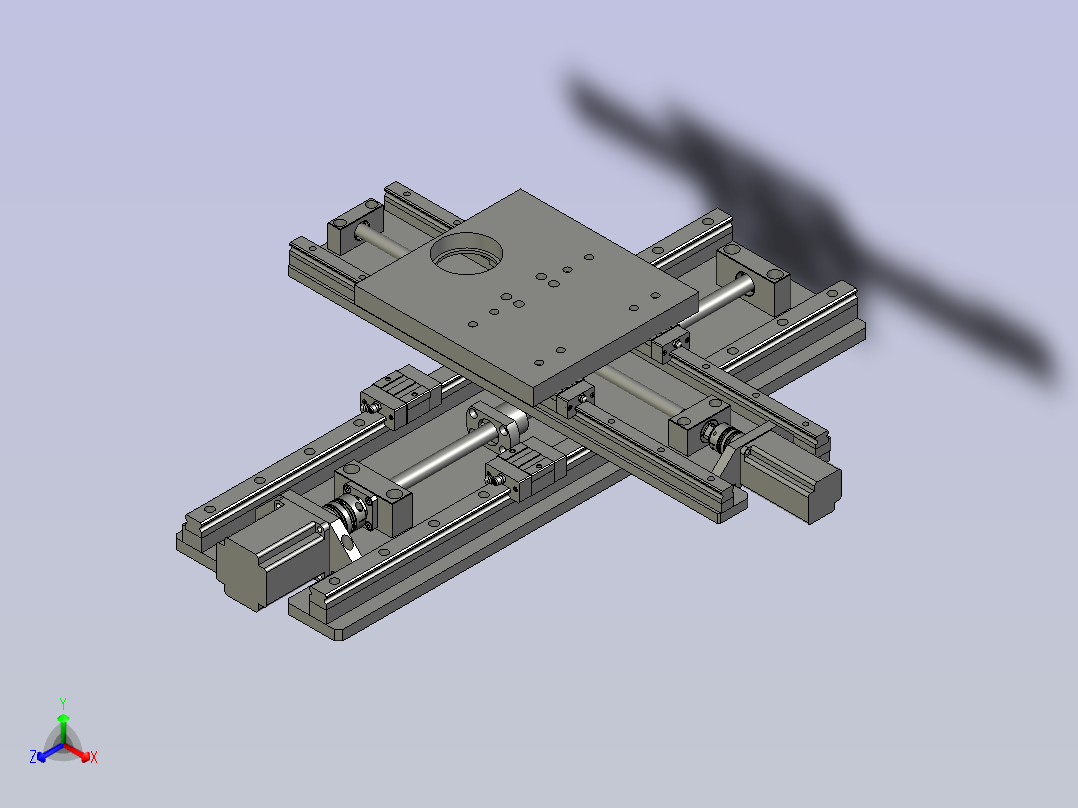 X-Y滑台装配图正等轴测图