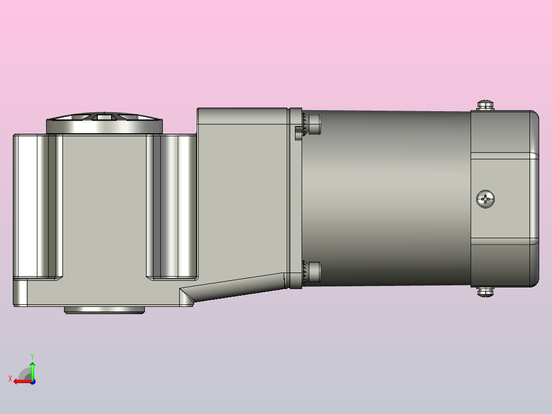 微型弧锥直交中空轴减速电机5RK40GU-CMT 5GU3K～180K RC后视图