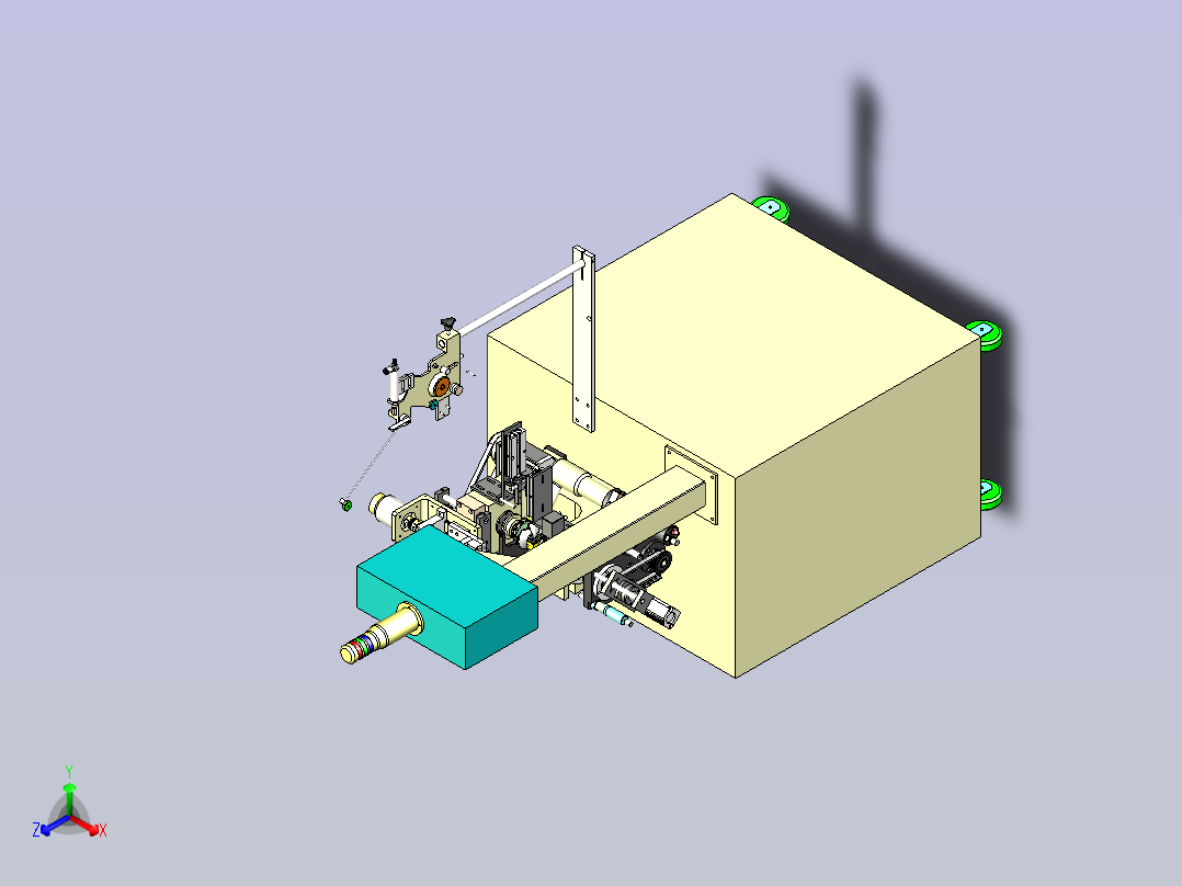 日本绕线机模型主视图