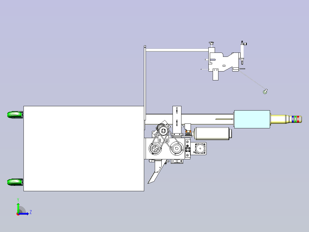 日本绕线机模型左视图