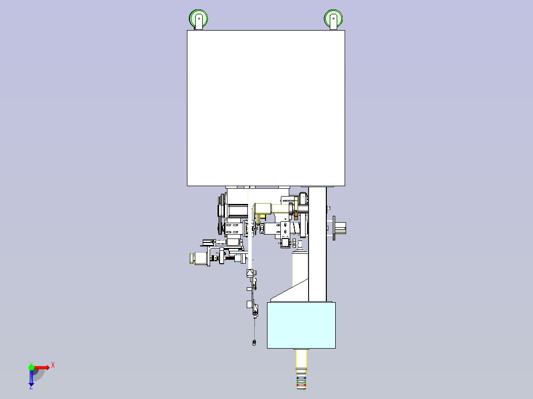 日本绕线机模型俯视图