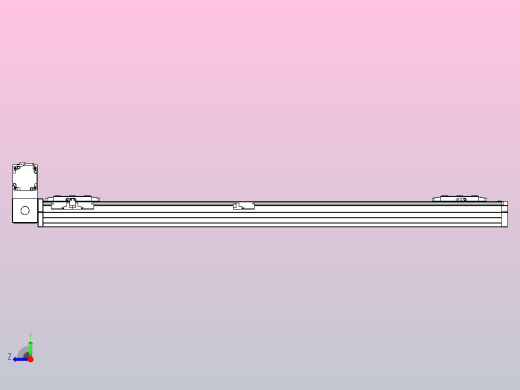 皮带直线轴双滑块型TPA-GCBS-80-P60-L400-LU-M20-N3右视缩略图