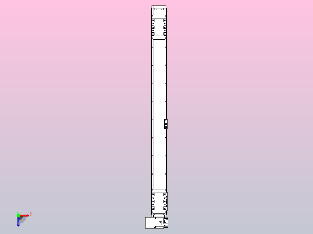 皮带直线轴双滑块型TPA-GCBS-80-P60-L400-LU-M20-N3俯视图
