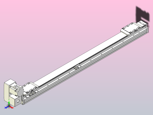 皮带直线轴双滑块型TPA-GCBS-80-P60-L400-LU-M20-N3正等轴测缩略图