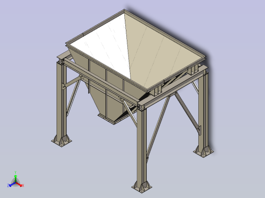 双作用结构和料斗正等轴测缩略图