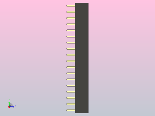 母针头Female_Header_1x18_P2.0_H4.3_straight.step左视缩略图