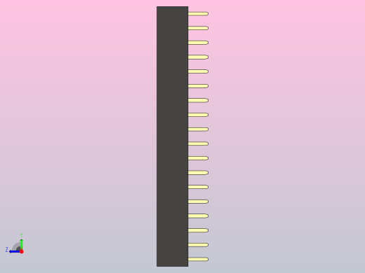 母针头Female_Header_1x18_P2.0_H4.3_straight.step右视缩略图