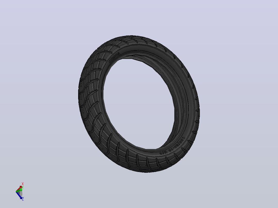 摩托车轮胎130-80 R18 TT主视图