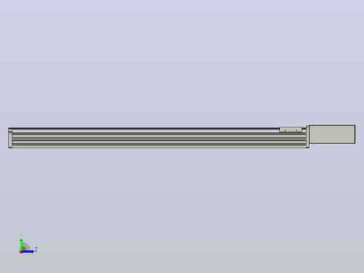 皮带直线轴半封闭可选导轨TPA-HNB-65S-90-L900-ML-Y-P10-N3左视缩略图