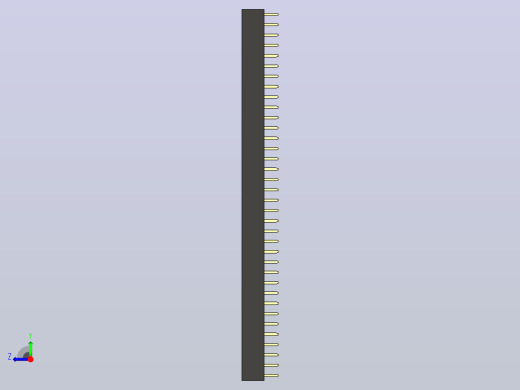 母针头Female_Header_1x36_P2.0_H4.3_straight.step右视缩略图