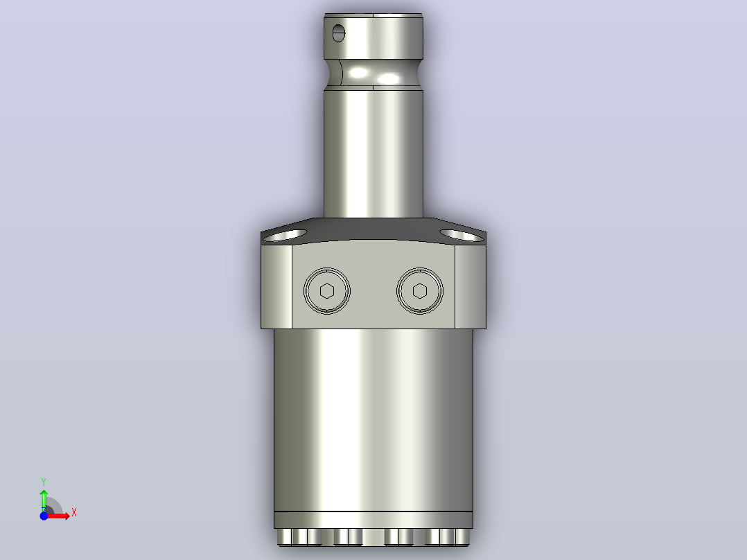 HTLA4001-2CR上法兰旋转式夹紧器前视图