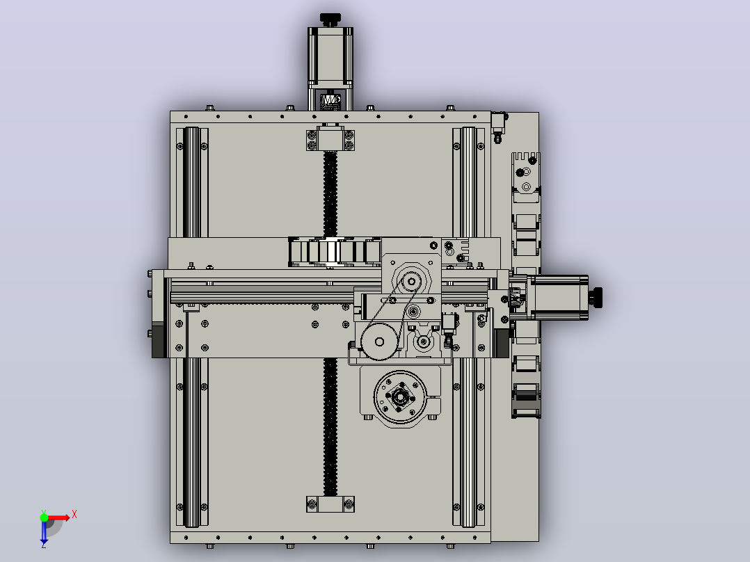 CNC300x200x60俯视图