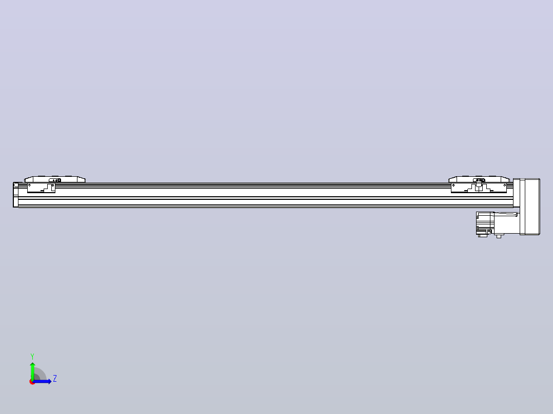滚珠丝杠线性轴TPA-GCRS-50-1205C-L325-MP-M10-N3左视图