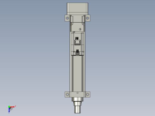 轻载电动缸TPA-ESR80-2510C-L300-MR-LB-W-P75-JX-C3俯视缩略图