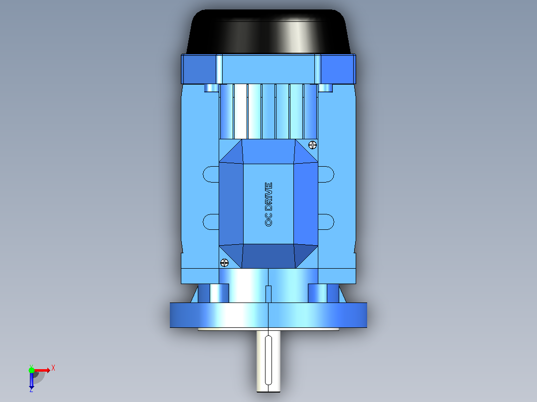 IM B5 H80-180(YE2、YE3)通用电机[YE2-160L-2-B5]俯视图
