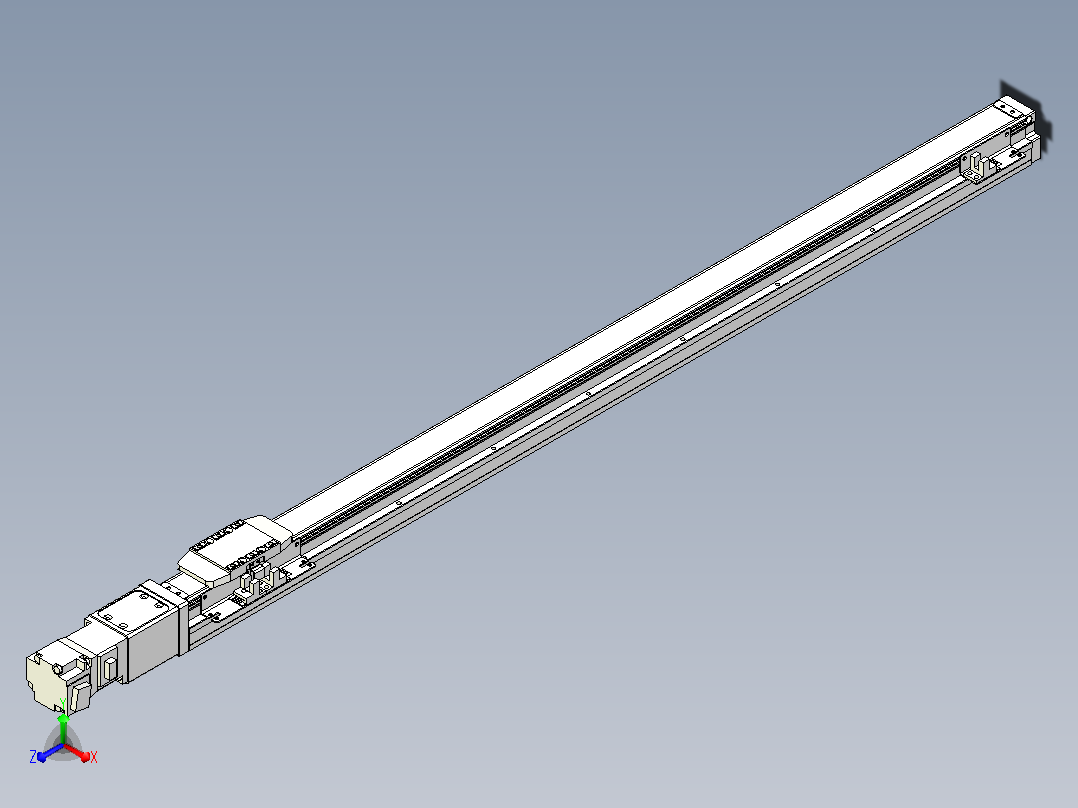 滚珠丝杠直线轴内置导轨TPA-GCR-40-1210C-L750-M-M10-N3主视图