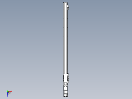 滚珠丝杠直线轴内置导轨TPA-GCR-40-1210C-L750-M-M10-N3俯视缩略图