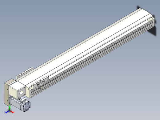 皮带直线轴半封闭可选导轨TPA-HNB-140D-120-L800-LP-Y-P40-N3主视缩略图