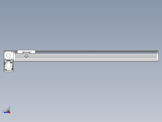 皮带直线轴半封闭可选导轨TPA-HNB-140D-120-L800-LP-Y-P40-N3右视缩略图